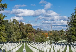 Cemitério Nacional de Arlington perto de Washington