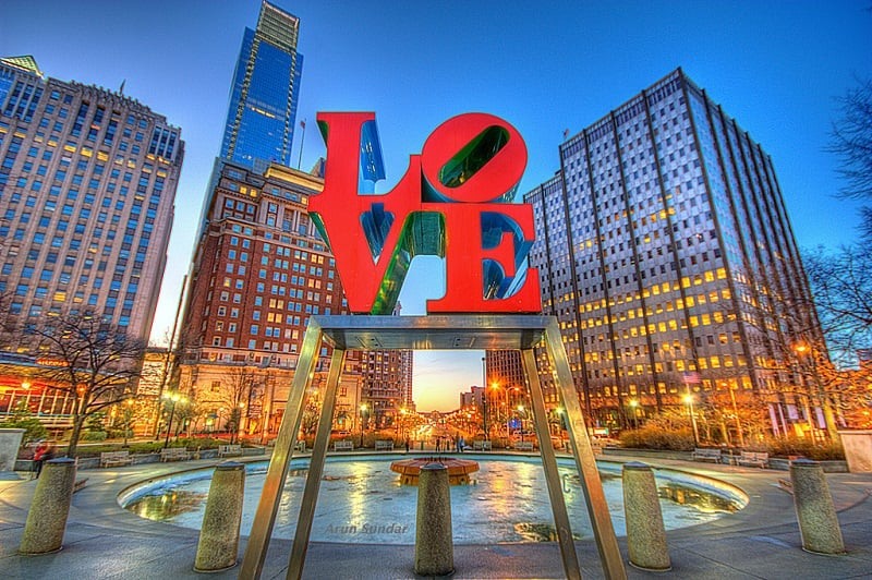 Love Park na Filadélfia
