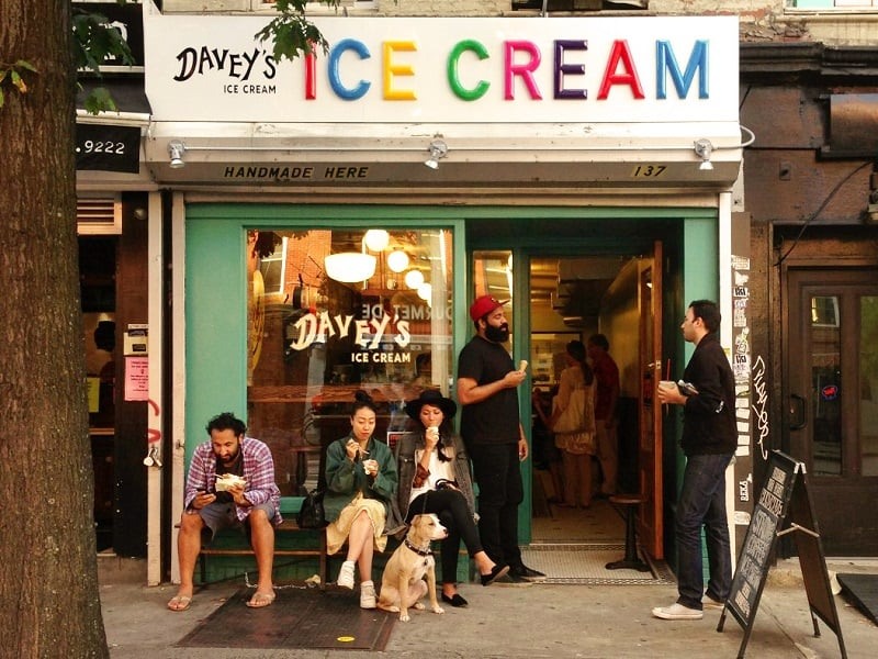Sorveteria Davey's Ice Cream em Nova York