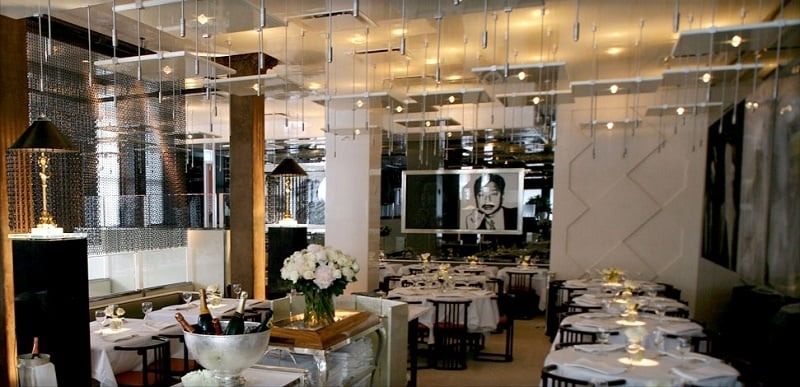 Estrutura do restaurante Mr Chow em Nova York