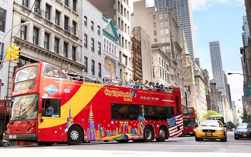 Ônibus turístico da Gray Line em Nova York