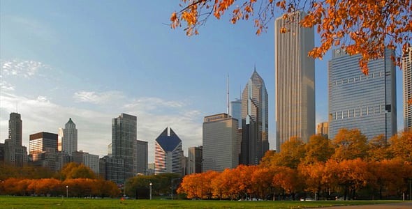 Clima de Outono em Chicago