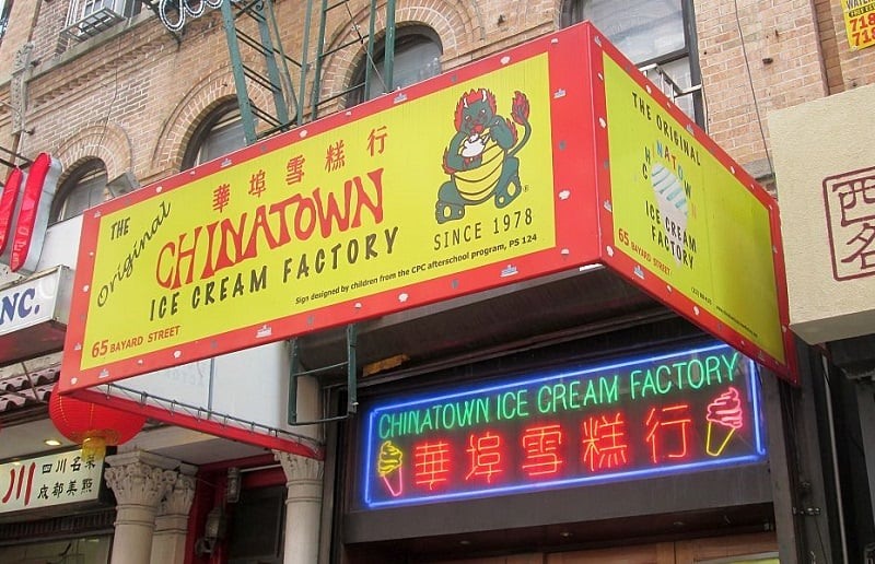 Sorveteria Chinatown Ice Cream Factory em Nova York