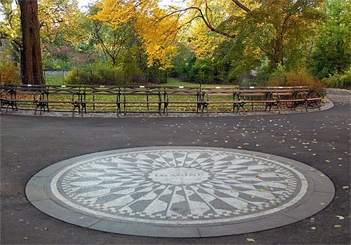Símbolo "Imagine" no Central Park em Nova York