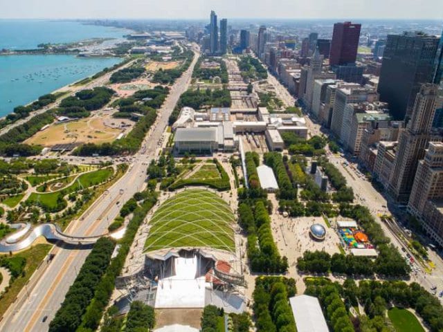 Parque Millenium Park em Chicago