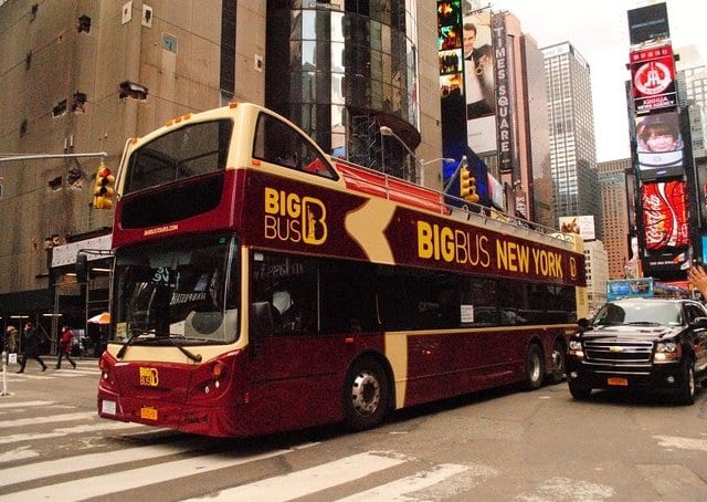 Passeio de ônibus turístico em Nova York
