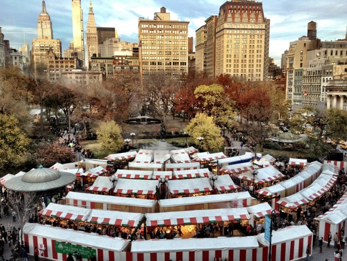 Union Square Holiday Market em Nova York