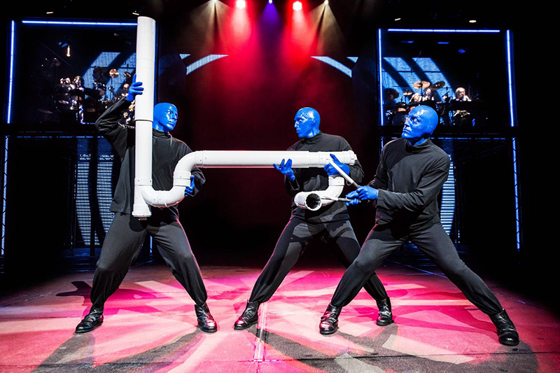 Percussão no show do Blue Man Group em Nova York