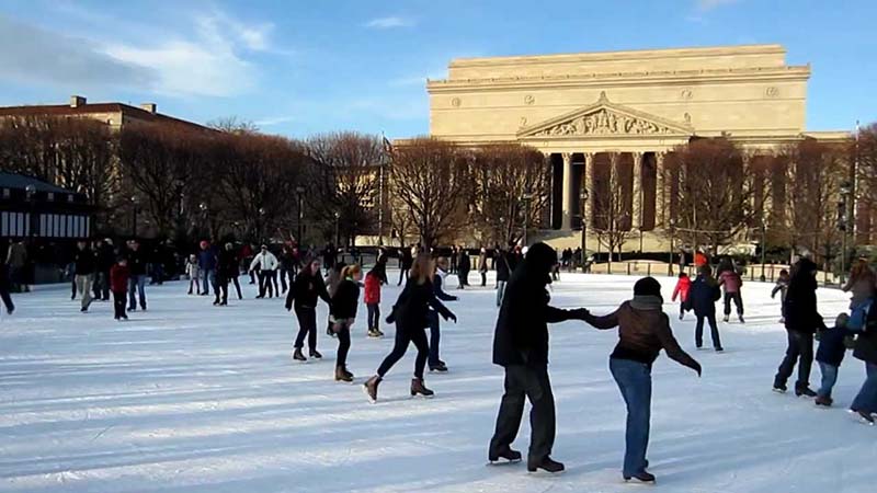 National Gallery of Art Sculpture Garden Ice Rink em Washington