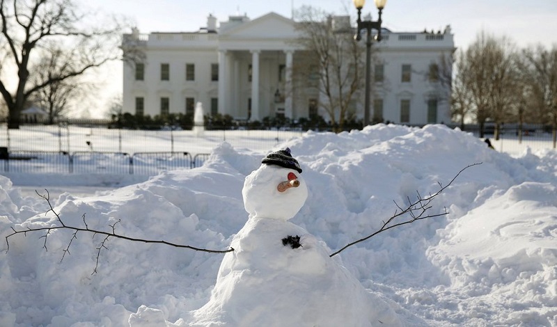 Boneco de neve em Washington