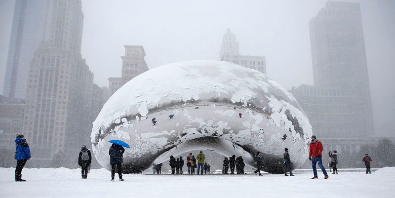 Neve em Chicago