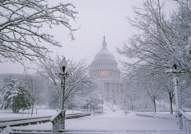 Meses com neve em Washington