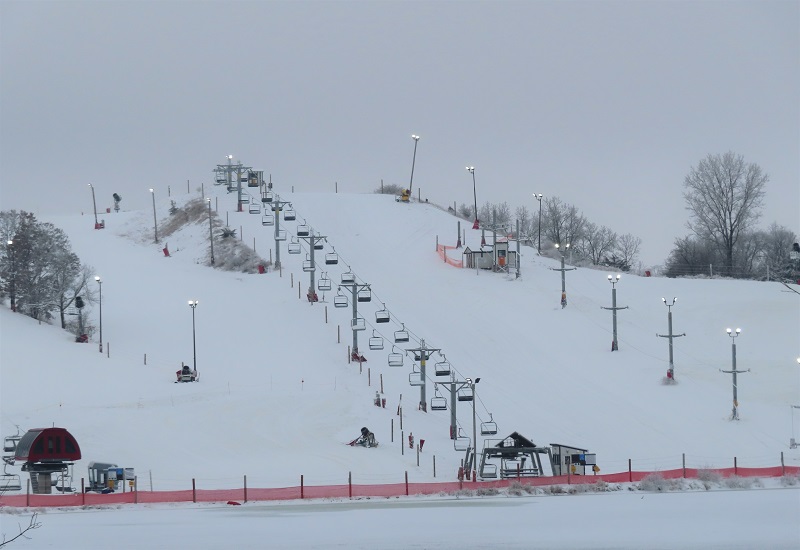 Pista de esqui em Wilmot Mountain Ski Resort