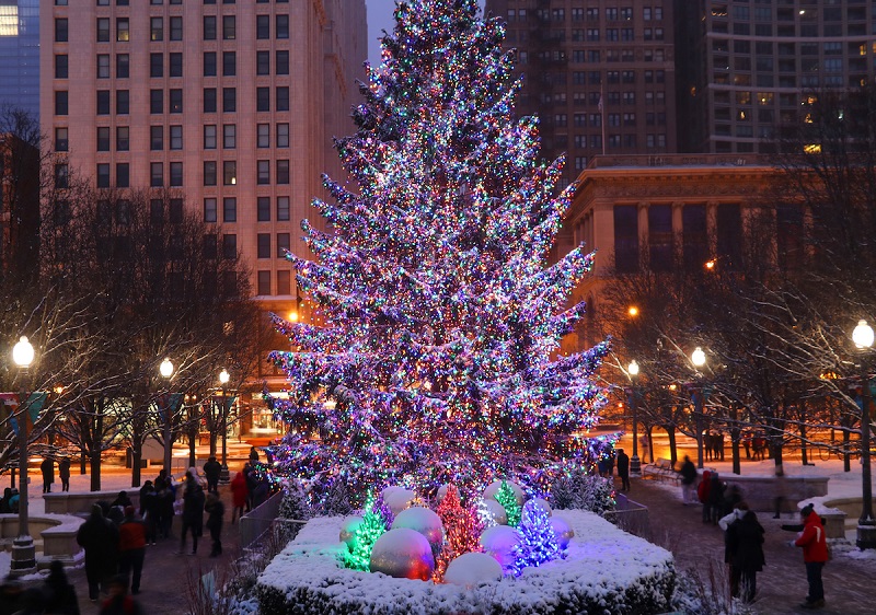Decoração de Natal em Chicago