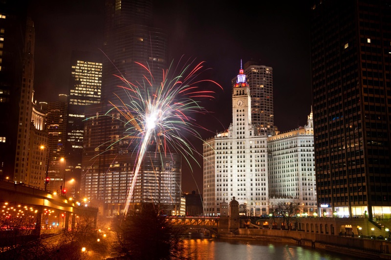 Ano Novo em Chicago