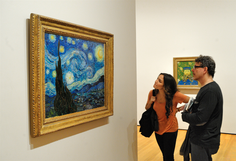 Quadro "A Noite Estrelada" de Van Gogh no MoMA em Nova York