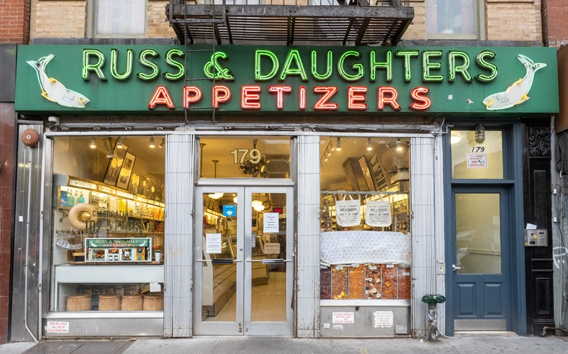 Cafeteria Russ & Daughters em Nova York