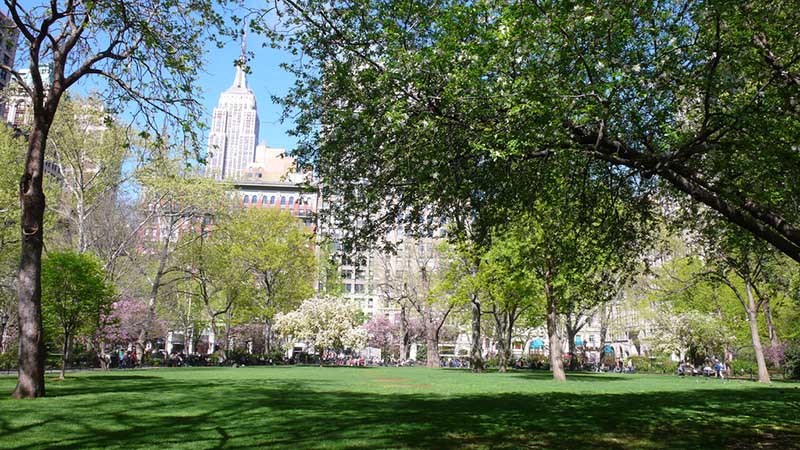 Parque Madison Square Park em Nova York