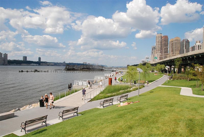 Parque Riverside Park em Nova York