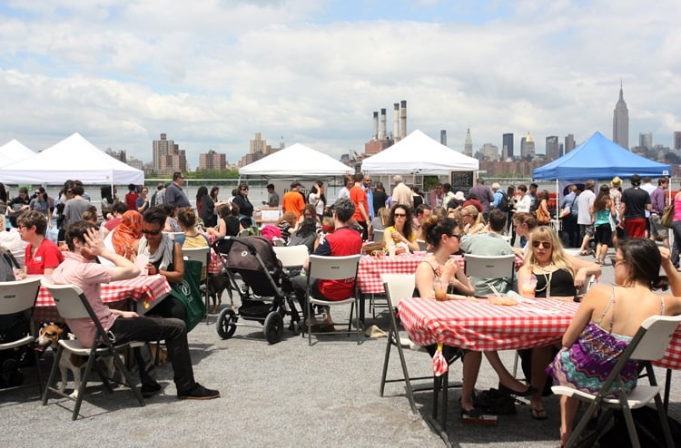 Feira gastronômica de Smorgasburg em Nova York