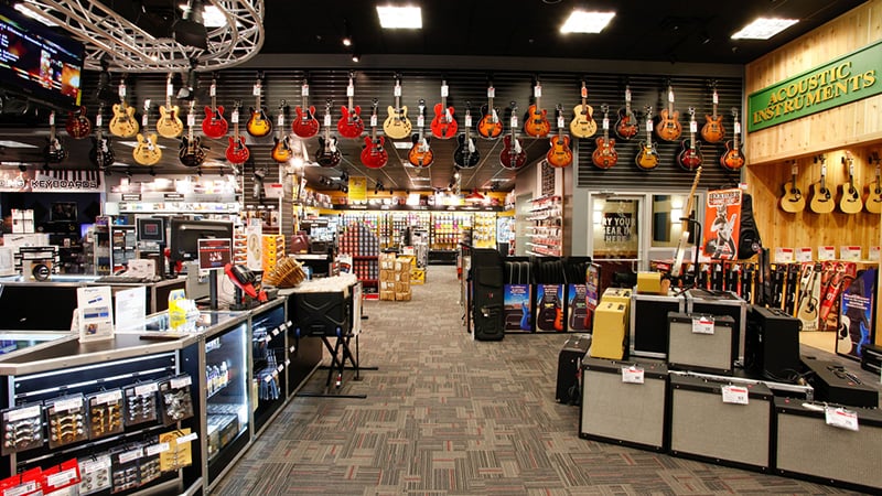 Noah Wall recorded Live at Guitar Center in Manhattan, but really, it could have been in any showroom.