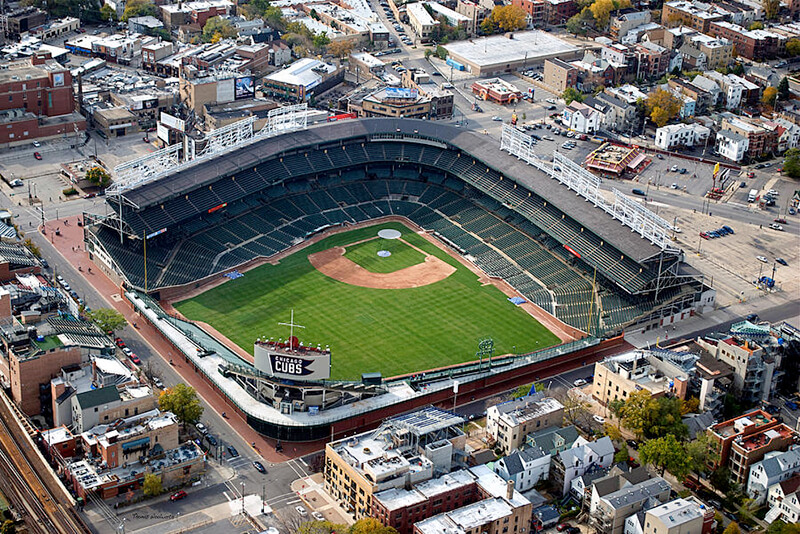 Estádio Wrigley Field em Chicago