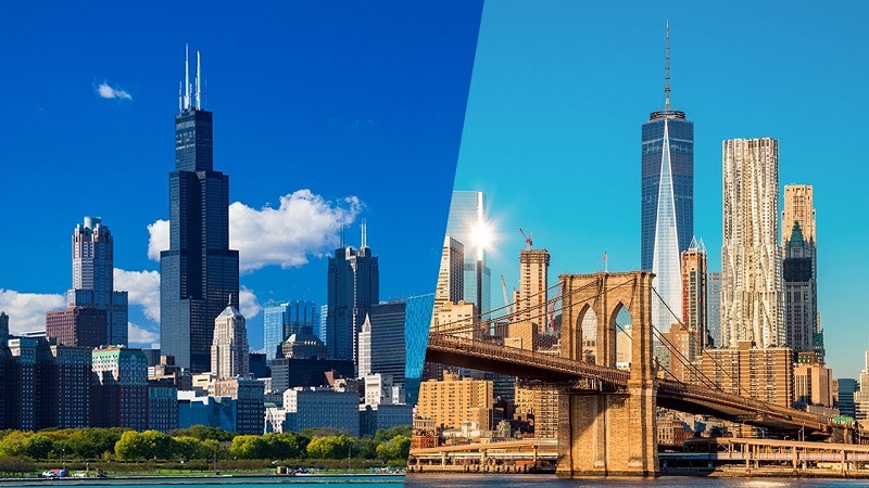 Como ir de Chicago a Nova York ou de Nova York a Chicago 