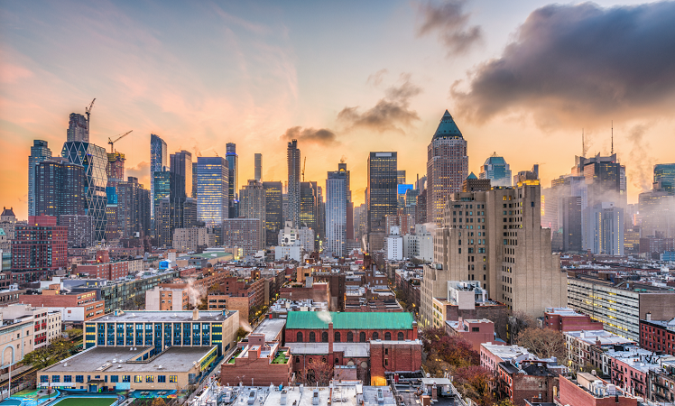 Bairro Hell's Kitchen em Nova York